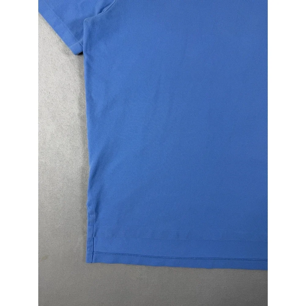 Polo Ralph Lauren Polo Shirt Mens XXL Blue Yellow Pony Pocket Short Sleeve Class